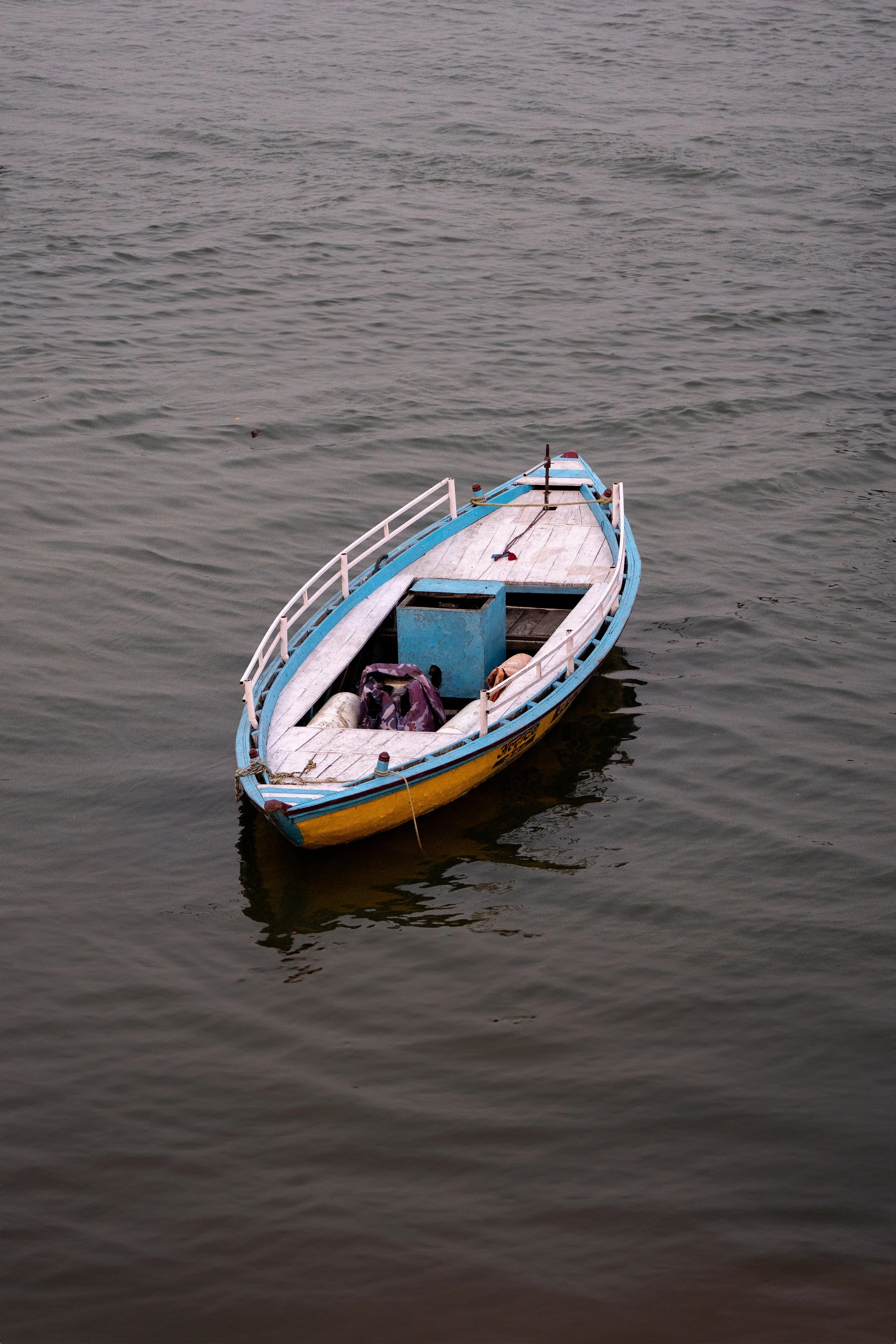 Boat on the Ganges, Varanasi — travel signature frame